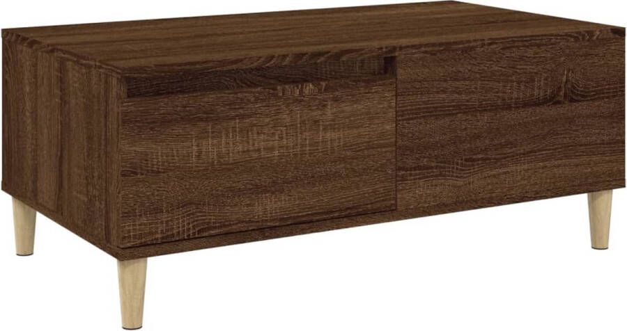 VidaXL -Salontafel-90x50x36 5-cm-bewerkt-hout-bruin-eikenkleur - Foto 6