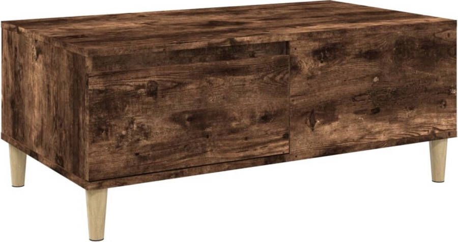VidaXL -Salontafel-90x50x36 5-cm-bewerkt-hout-gerookt-eikenkleurig - Foto 5