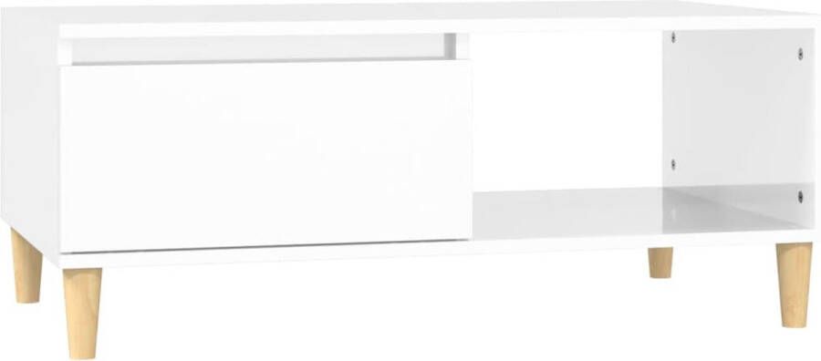 VidaXL -Salontafel-90x50x36 5-cm-bewerkt-hout-hoogglans-wit - Foto 5