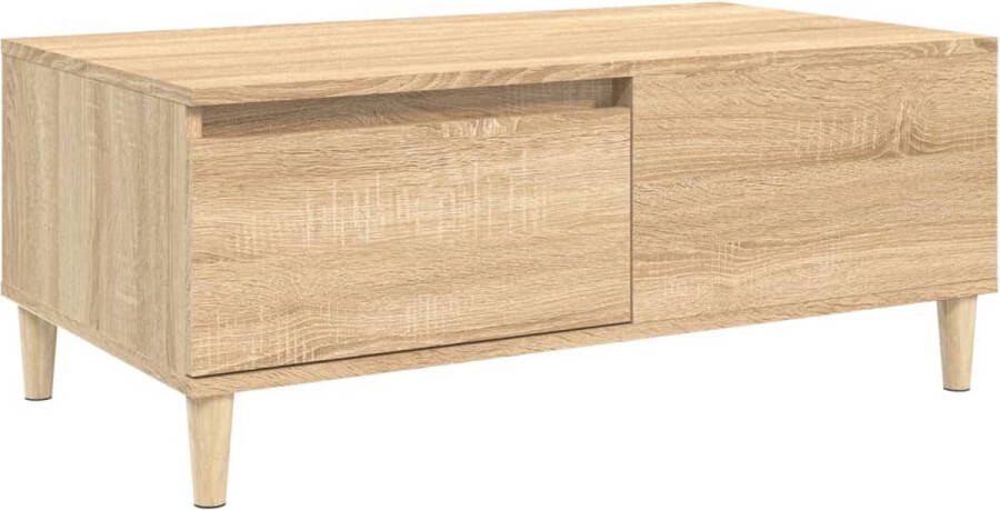 VidaXL -Salontafel-90x50x36 5-cm-bewerkt-hout-sonoma-eikenkleurig - Foto 5