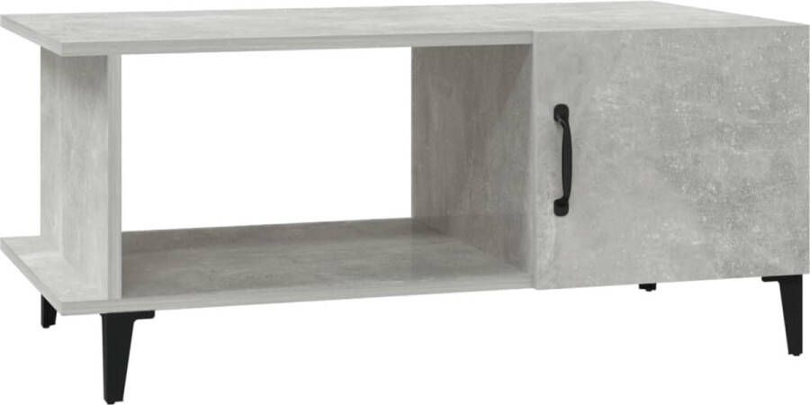 Prolenta Premium INFIORI Salontafel 90x50x40 cm bewerkt hout betongrijs - Foto 7