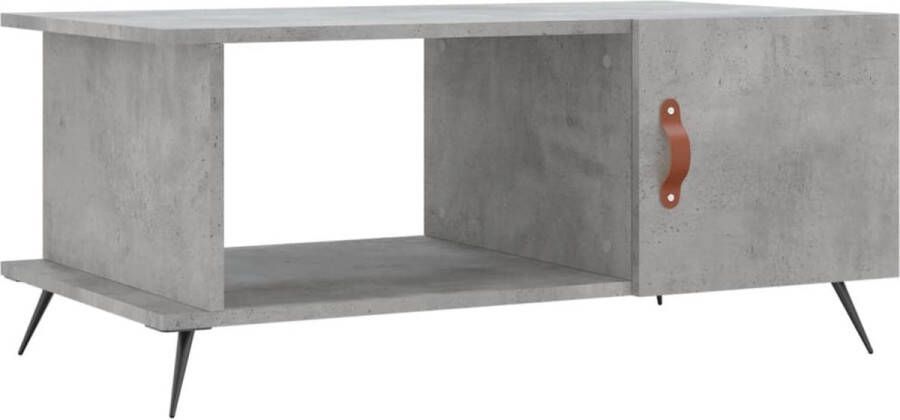 Prolenta Premium INFIORI Salontafel 90x50x40 cm bewerkt hout betongrijs - Foto 7