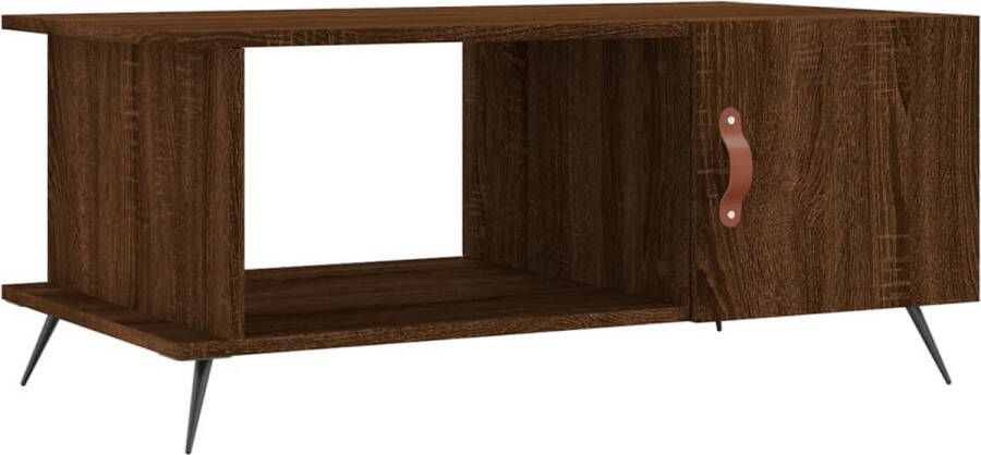 VidaXL -Salontafel-90x50x40-cm-bewerkt-hout-bruin-eikenkleur - Foto 4