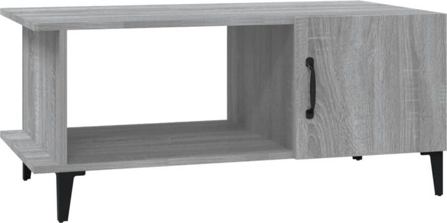 Prolenta Premium INFIORI Salontafel 90x50x40 cm bewerkt hout grijs sonoma eikenkleurig - Foto 6