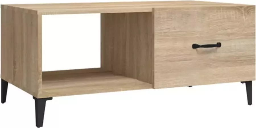 VidaXL -Salontafel-90x50x40-cm-bewerkt-hout-sonoma-eikenkleurig - Foto 3