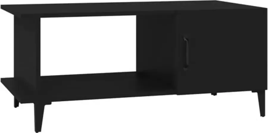 VidaXL -Salontafel-90x50x40-cm-bewerkt-hout-zwart - Foto 2