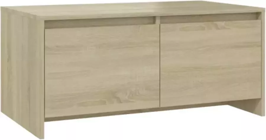 VidaXL -Salontafel-90x50x41 5-cm-bewerkt-hout-sonoma-eikenkleurig - Foto 4