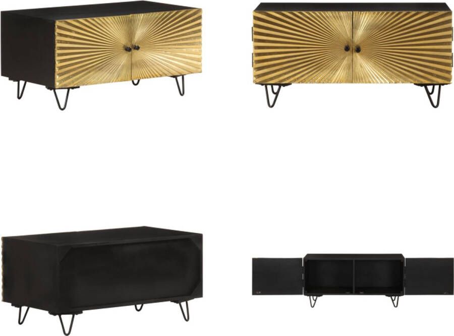 VidaXL -Salontafel-90x50x45-cm-massief-mangohout - Foto 2