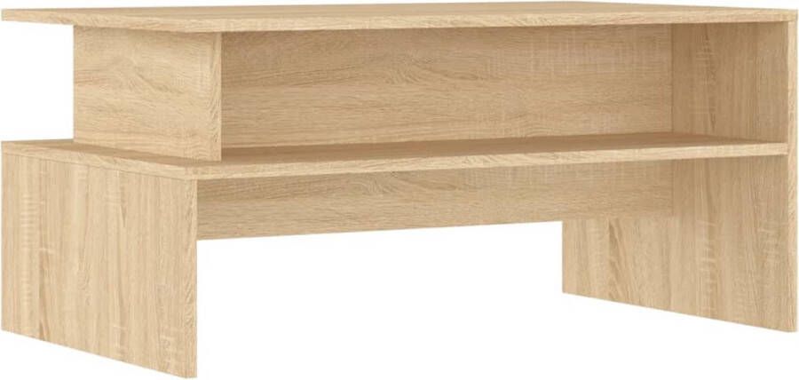 VidaXL Salontafel Hout 90x55x42 5 cm Sonoma Eiken Salontafel Houten Salontafel Eiken Salontafel Bruine Salontafel Met Lade Tv Tafeltje Koffietafel Living Room Furniture Meubelen Woonkamer