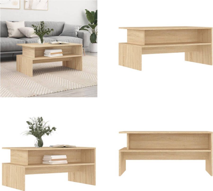 VidaXL -Salontafel-90x55x42 5-cm-bewerkt-hout-sonoma-eikenkleurig