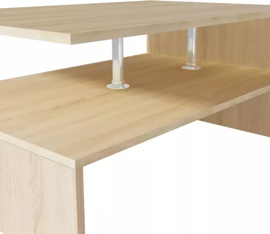 VidaXL -Salontafel-90x59x42-cm-bewerkt-hout-eikenkleurig - Foto 3