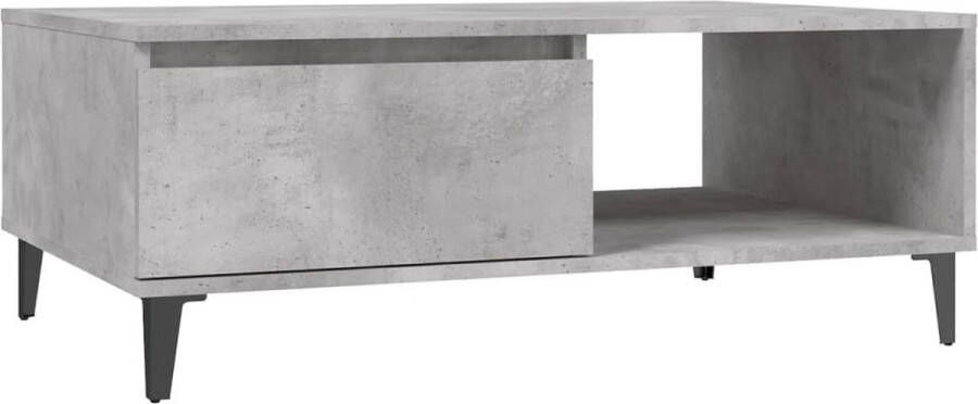 VidaXL -Salontafel-90x60x35-cm-bewerkt-hout-betongrijs - Foto 7