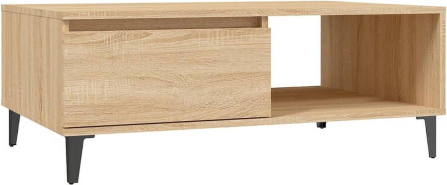 VidaXL -Salontafel-90x60x35-cm-bewerkt-hout-sonoma-eikenkleurig - Foto 7