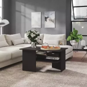VidaXL Salontafel 90x60x46 5 cm spaanplaat grijs