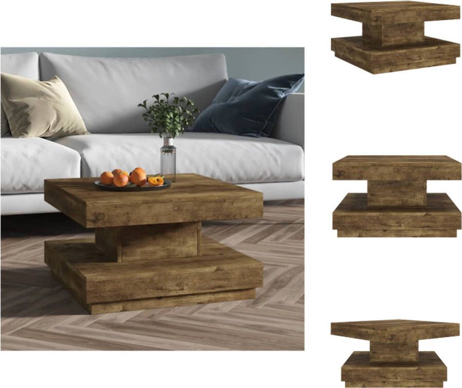 VidaXL Salontafel Salontafels Tafel Bijzettafel Salontafel 60x60x35 cm MDF donkerbruin