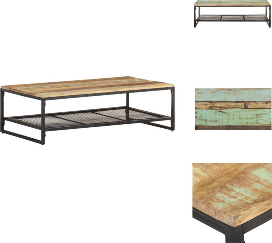 VidaXL Salontafel Salontafels Tafel Tafels Salontafel 110x60x35 cm massief gerecycled hout