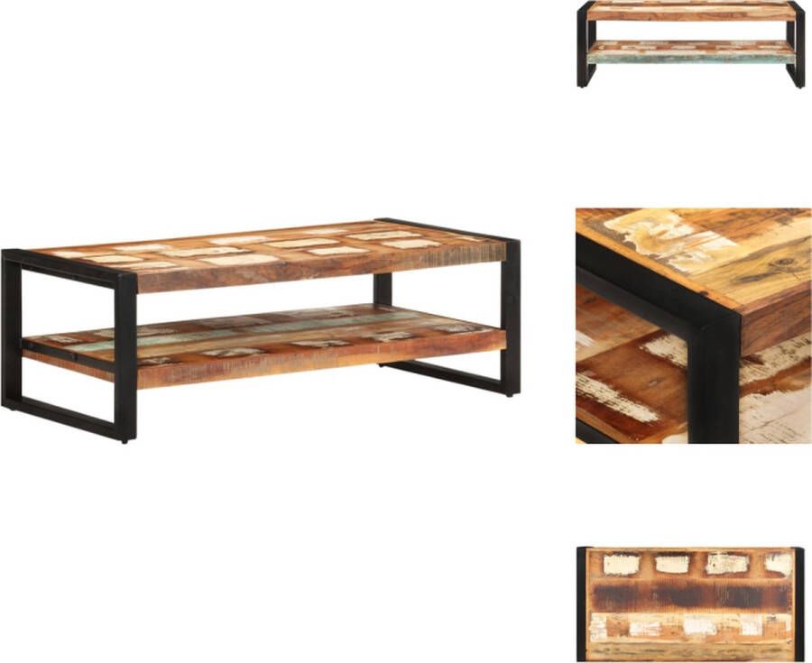 VidaXL Salontafel Salontafels Koffie Tafel Koffie Tafels Salontafel 120x60x40 cm massief gerecycled hout - Foto 2