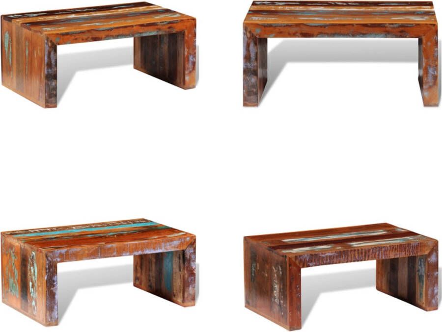 VidaXL Salontafel gerecycled hout Salontafel Salon Tafel Salon Tafels