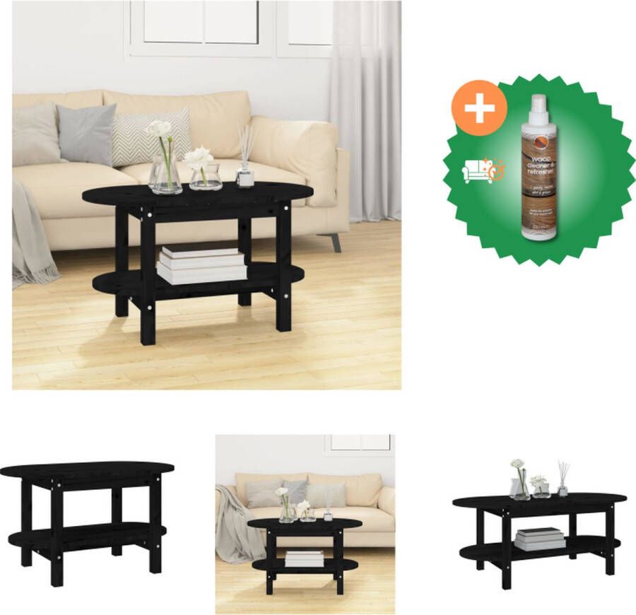 VidaXL Salontafel 80x45x45 cm massief grenenhout honingbruin Tafel Inclusief Houtreiniger en verfrisser