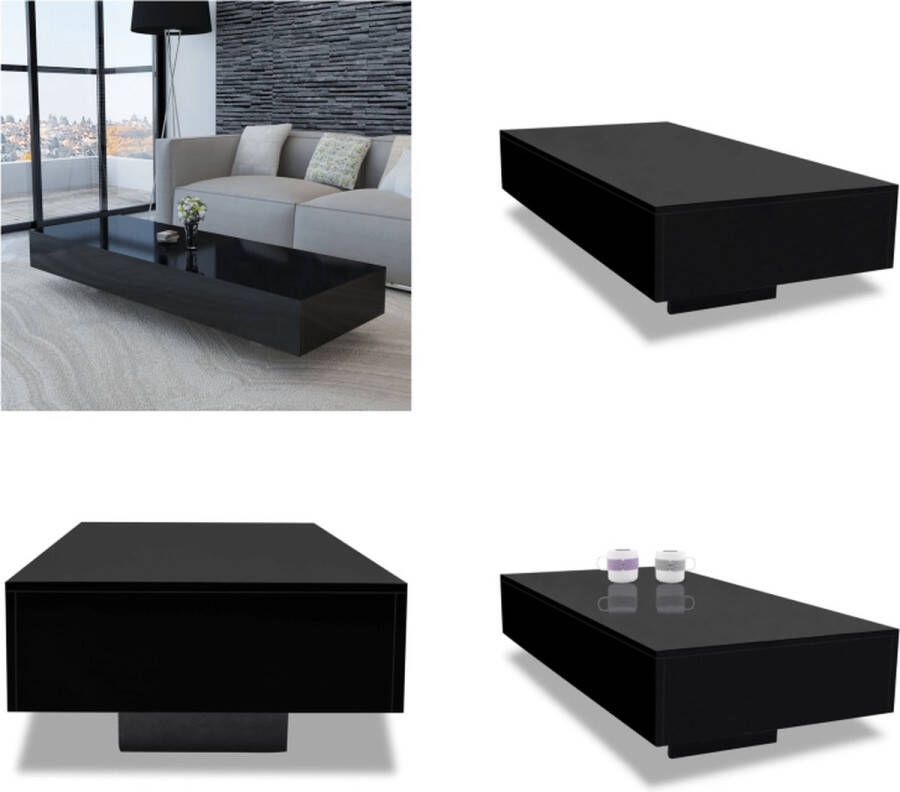 VidaXL Salontafel hoogglans zwart Salontafel Salontafels Tafel Tafels
