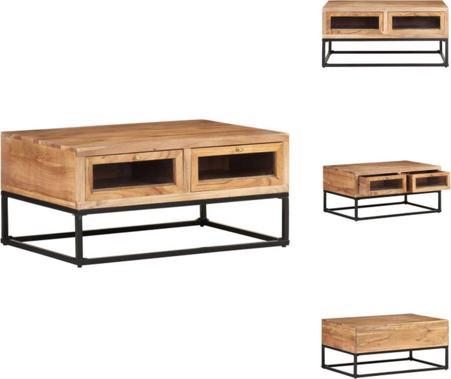 VidaXL Salontafel Salontafels Tafel Tafels Salontafel 90x60x40 cm massief acaciahout