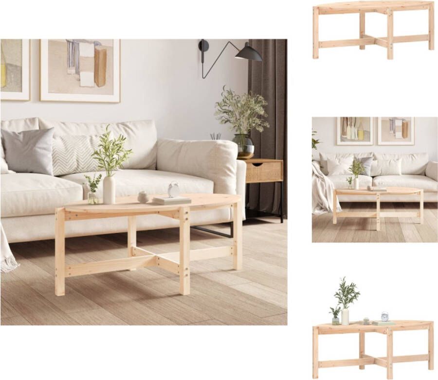 VidaXL Salontafel Salontafels Tafel Bijzettafel Salontafel 118x63x45 cm massief grenenhout - Foto 2