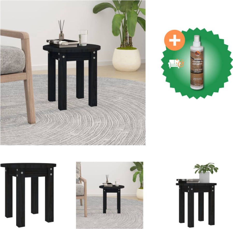 VidaXL Salontafel Klassiek Hout 35 x 35 cm Massief Grenenhout Tafel Inclusief Houtreiniger en verfrisser