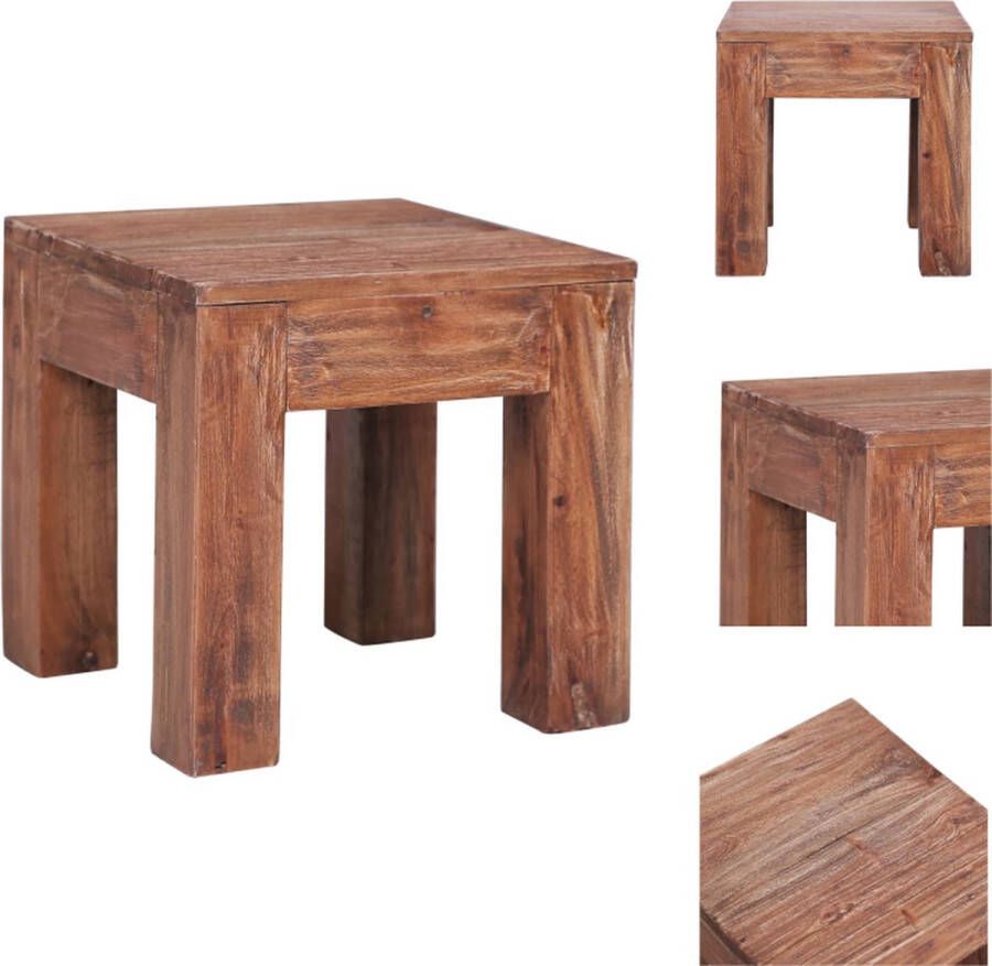 VidaXL Salontafel Salontafels Houten Salontafel Houten Salontafels Salontafel 30x30x30 cm massief mahoniehout - Foto 2