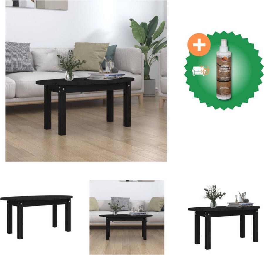 VidaXL Salontafel Massief grenenhout Stevig tafelblad Stabiel frame 80x40x35 cm Tafel Inclusief Houtreiniger en verfrisser