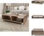 VidaXL Salontafel Massief hout 87 x 56 x 25 cm Bruin Tafel - Thumbnail 1