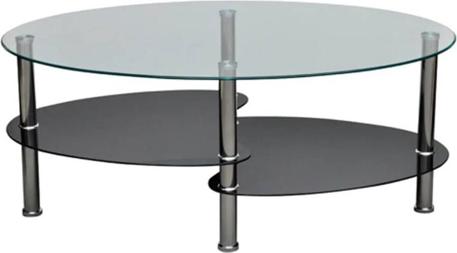 VidaXL -Salontafel-met-exclusief-ontwerp-zwart - Foto 2