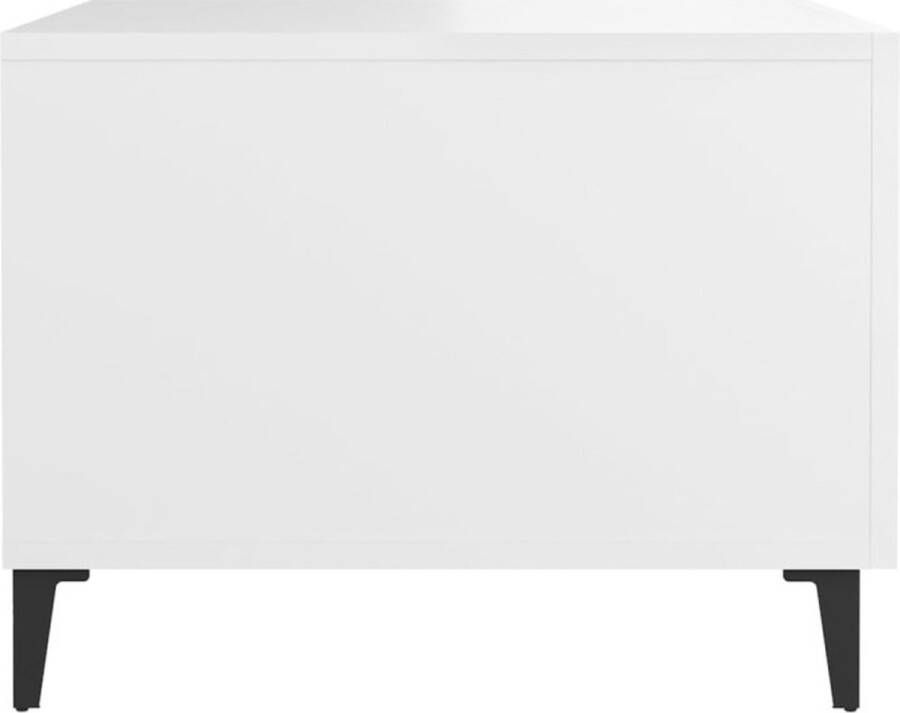 VidaXL -Salontafel-met-metalen-poten-50x50x40-cm-wit - Foto 3