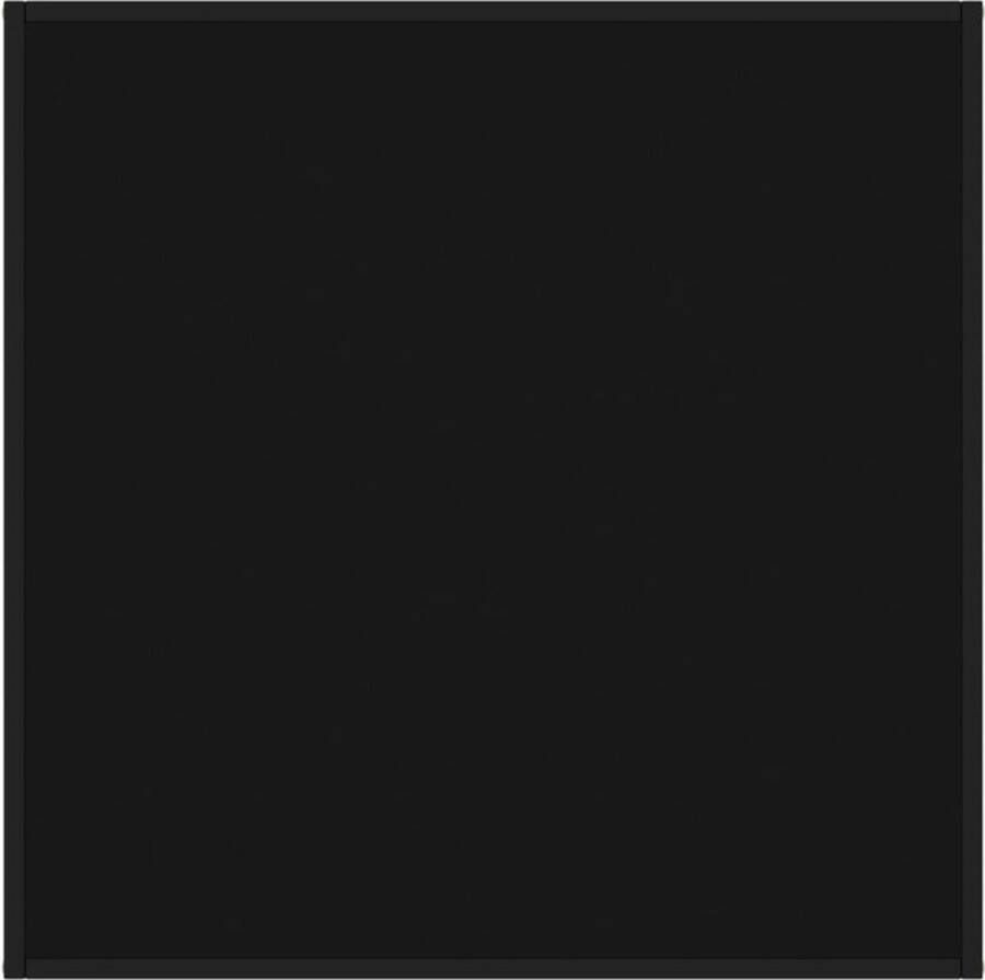 VidaXL -Salontafel-met-zwart-glas-90x90x50-cm-zwart - Foto 1