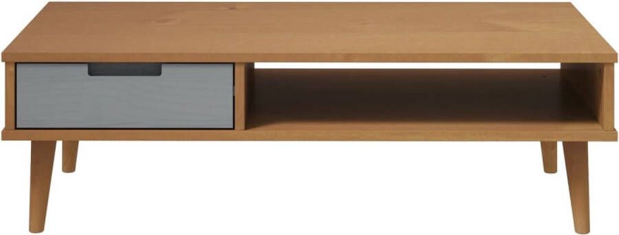 VidaXL -Salontafel-MOLDE-100x55x31-cm-massief-grenenhout-bruin - Foto 3