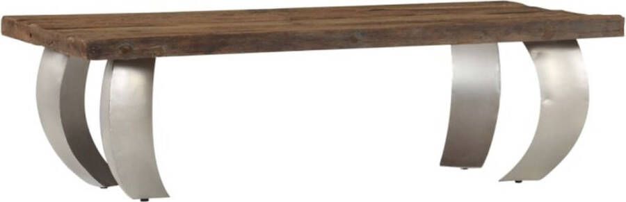 VidaXL Salontafel Opium 110x60x35 cm gerecycled hout en staal