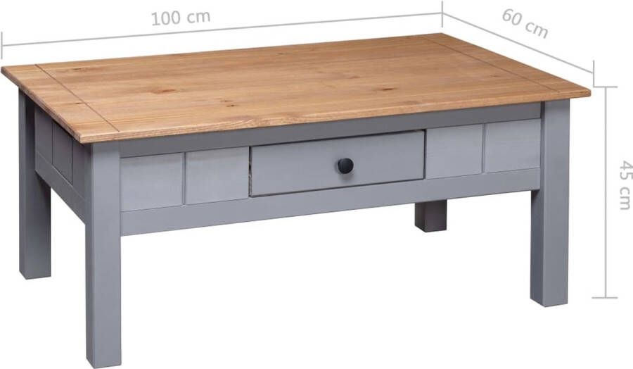 VidaXL -Salontafel-Panama-Range-100x60x45-cm-massief-grenenhout-grijs