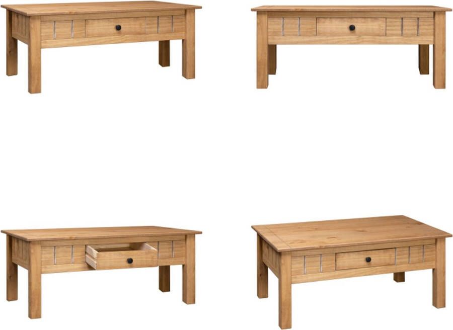 VidaXL Salontafel Panama Range 100x60x45 cm massief grenenhout Salontafel Salontafels Bijzettafel Bijzettafels