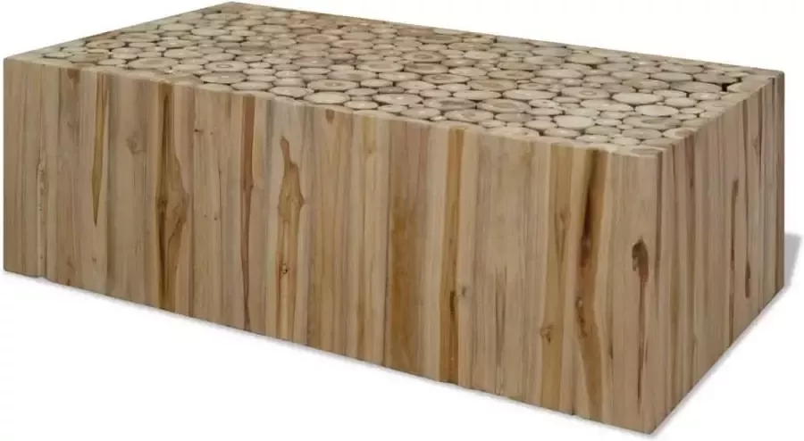 VidaXL Salontafel teak 90x50x35 cm