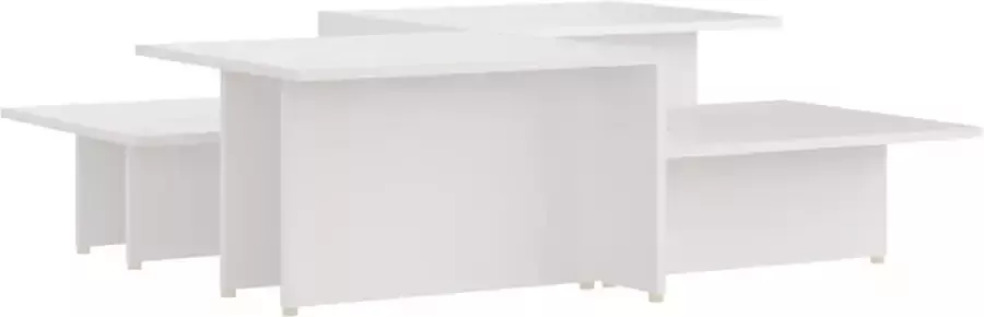 VidaXL -Salontafels-2-st-111 5x50x33-cm-bewerkt-hout-wit - Foto 3