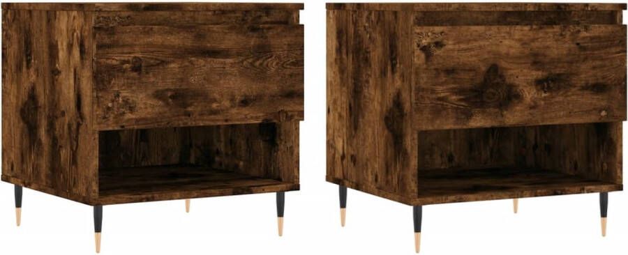 VidaXL -Salontafels-2-st-50x46x50-cm-bewerkt-hout-gerookt-eikenkleurig