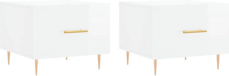 VidaXL -Salontafels-2-st-50x50x40-cm-bewerkt-hout-hoogglans-wit - Foto 11