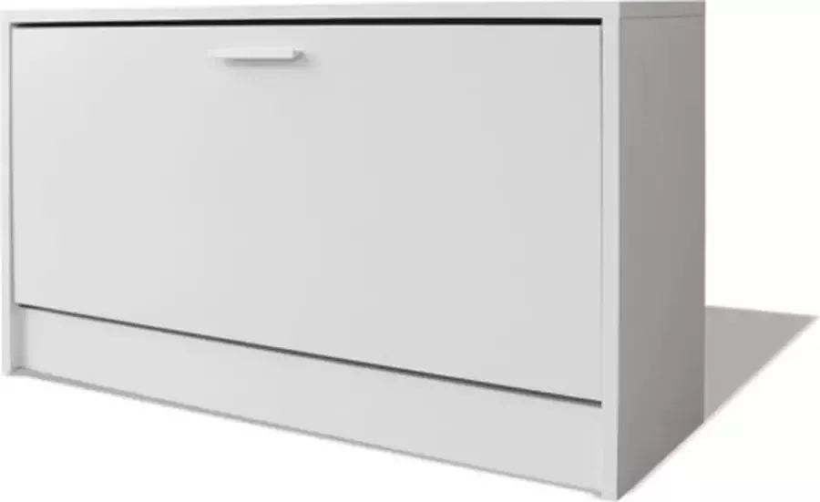 VidaXL Prolenta Premium Bureau met lade en kastje 100x40x73 cm wit - Foto 8