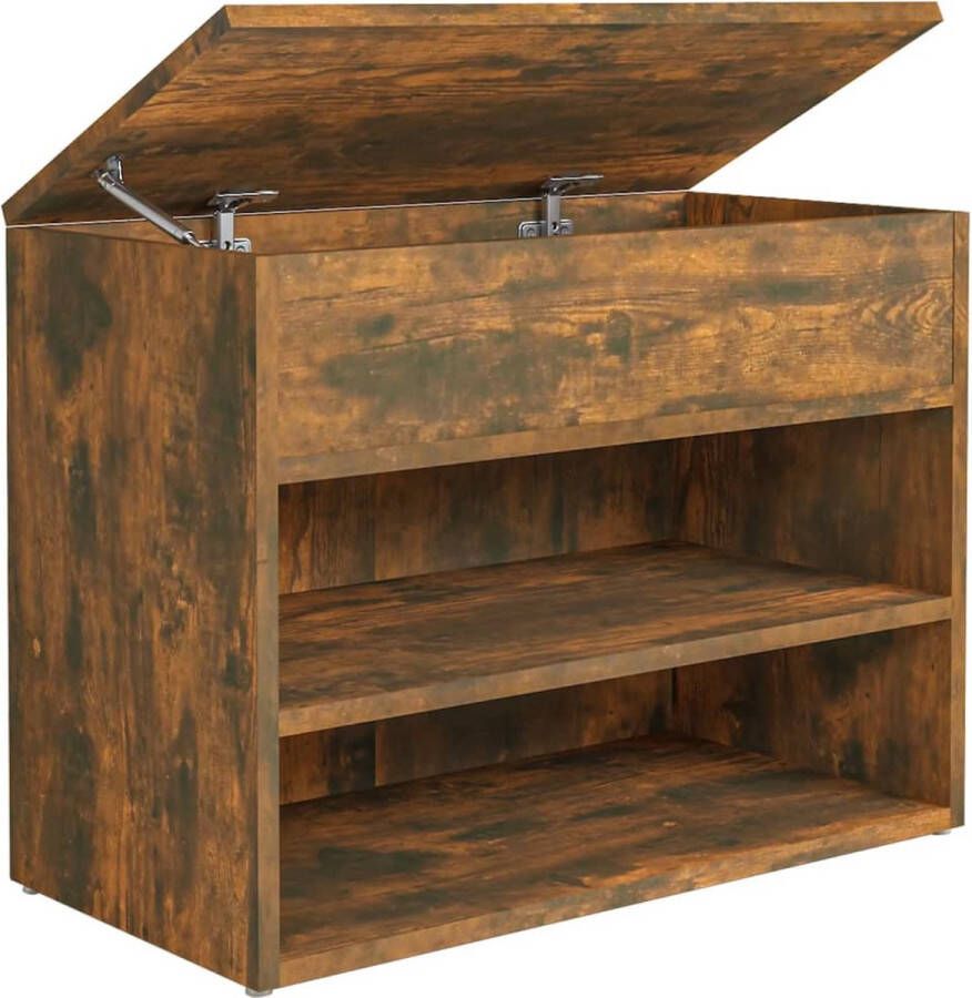 VidaXL -Schoenenbank-60x30x45-cm-bewerkt-hout-gerookt-eikenkleurig