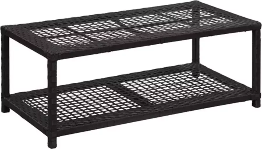 VidaXL -Schoenenbank-80x40x30-cm-poly-rattan-zwart - Foto 2