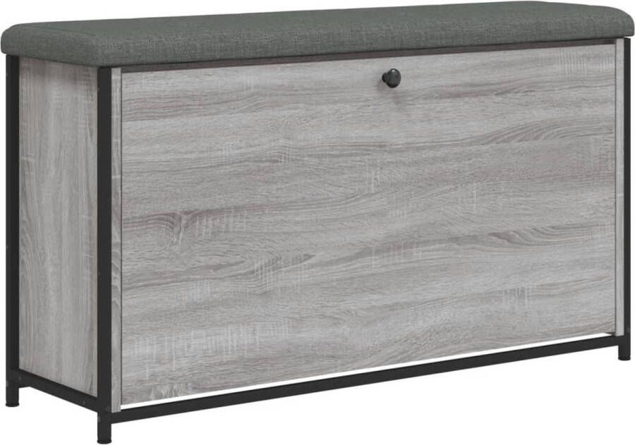 VidaXL Schoenenbankje Grijs Sonoma Eiken 102x32x56 cm Schoenenbankje Schoenenbankjes Halbankje Opbergbankje
