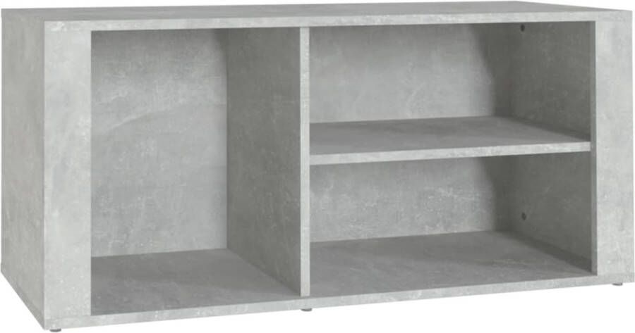 VidaXL -Schoenenkast-100x35x45-cm-bewerkt-hout-betongrijs - Foto 2