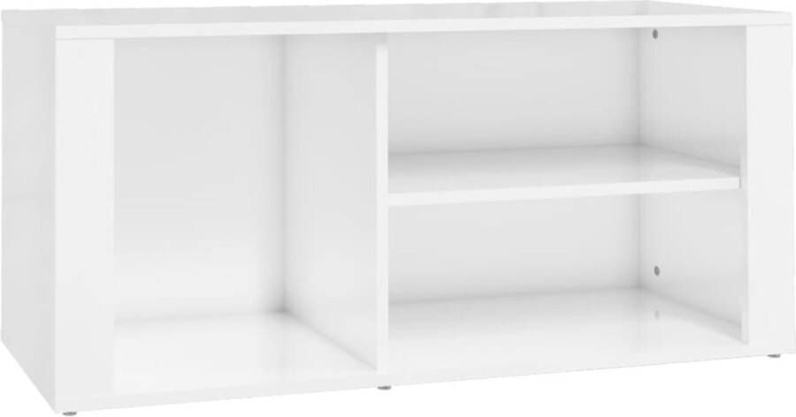 VidaXL -Schoenenkast-100x35x45-cm-bewerkt-hout-hoogglans-wit