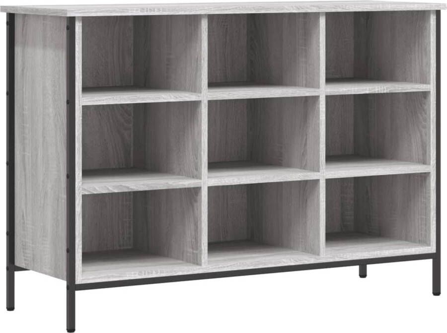 VidaXL -Schoenenkast-100x35x70-cm-bewerkt-hout-grijs-sonoma-eikenkleur