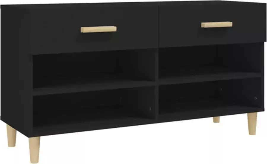 VidaXL -Schoenenkast-102x35x55-cm-bewerkt-hout-zwart - Foto 3