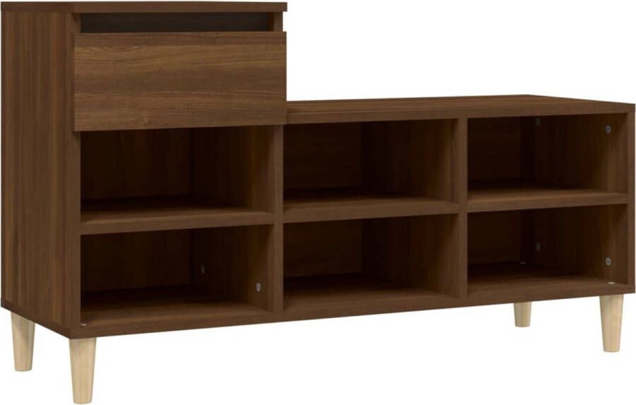 VidaXL -Schoenenkast-102x36x60-cm-bewerkt-hout-bruin-eikenkleur - Foto 3